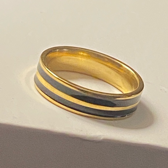 Other - 3/25 Stainless Steel Band Ring wedding black